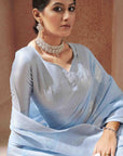 Dhanvi Linen Saree - Ranjvani