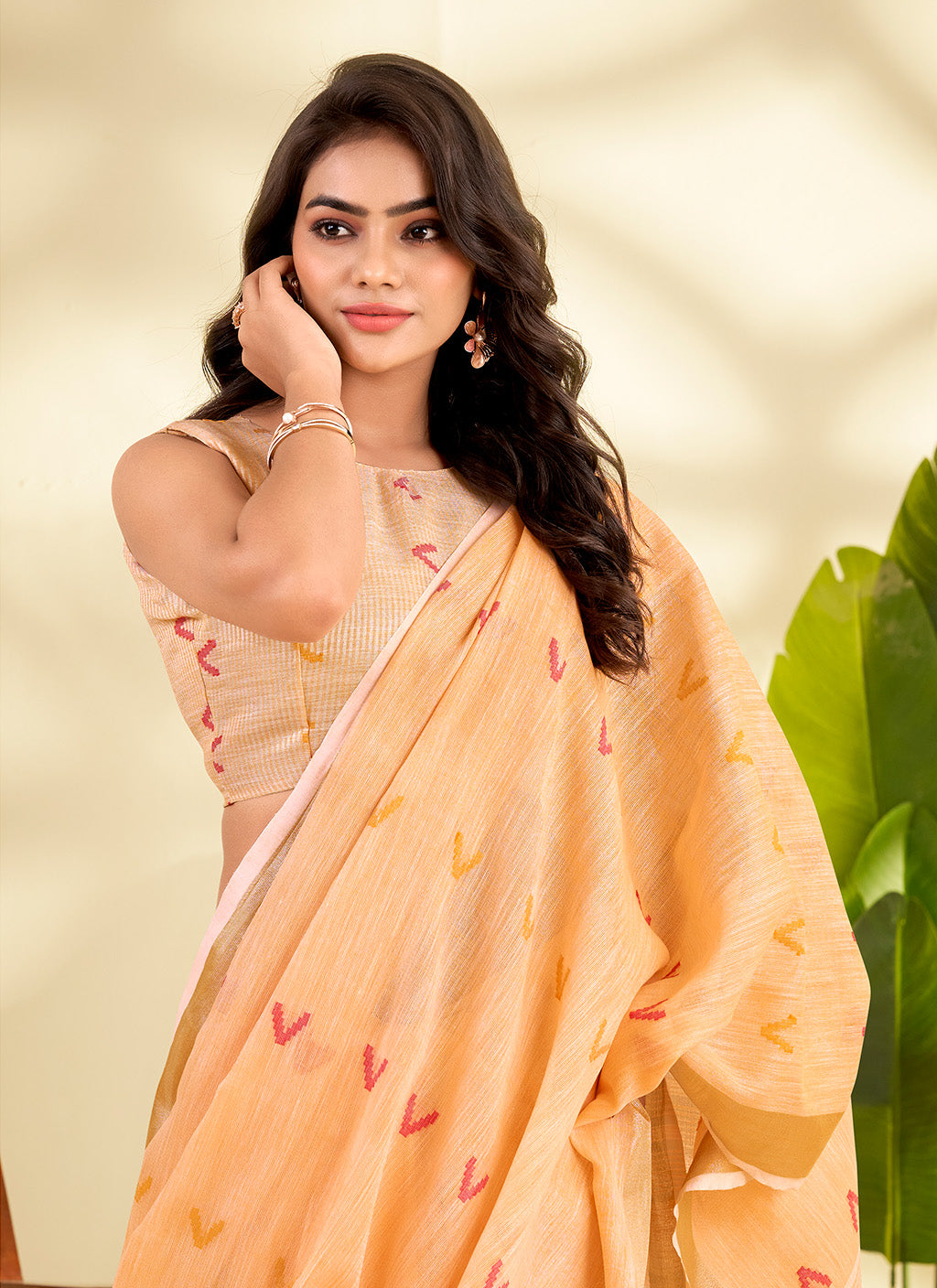 मुगा कॉटन साड़ी