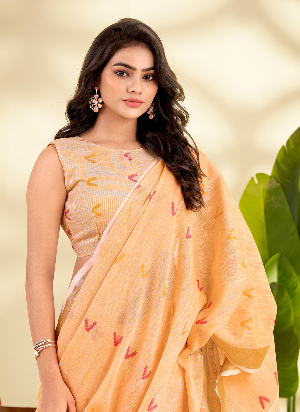 मुगा कॉटन साड़ी