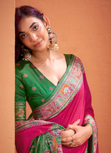 Dark Pink Patola Saree