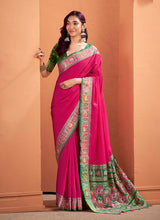 Dark Pink Patola Saree
