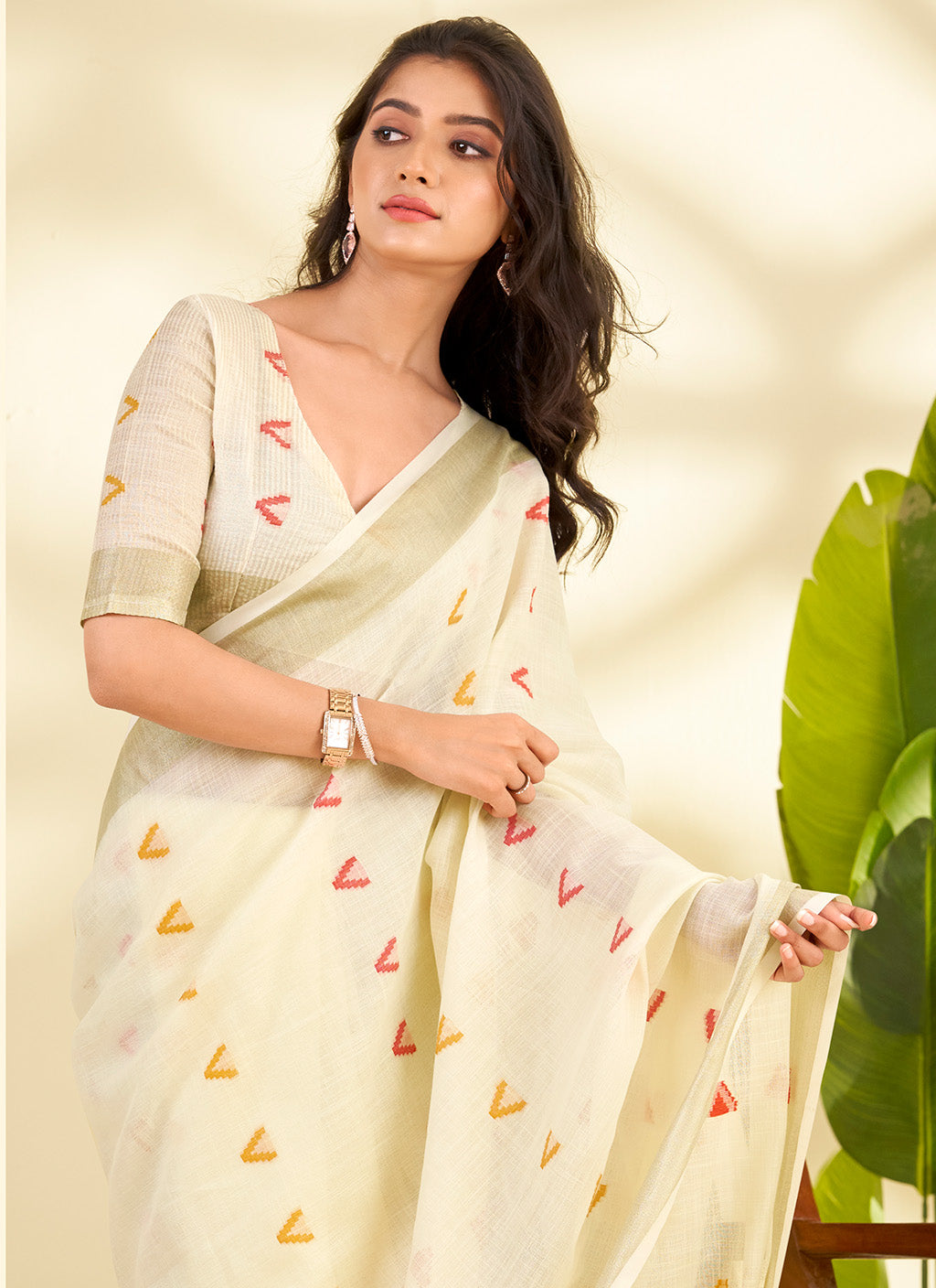 मुगा कॉटन साड़ी