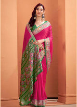 Dark Pink Patola Saree