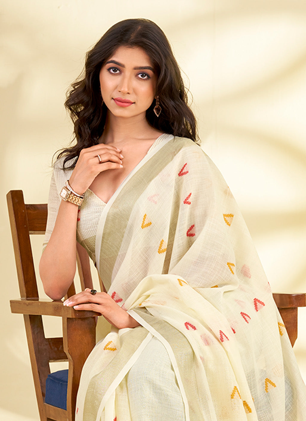 मुगा कॉटन साड़ी