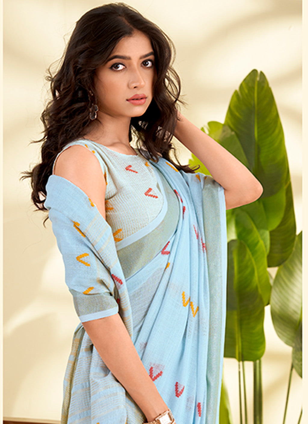 मुगा कॉटन साड़ी