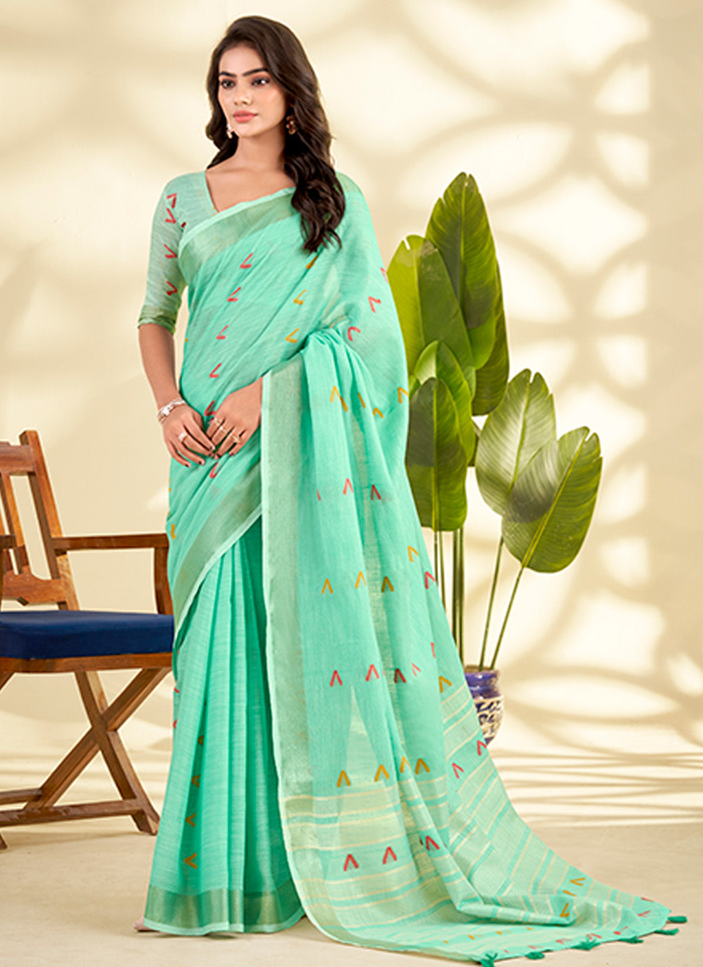 मुगा कॉटन साड़ी