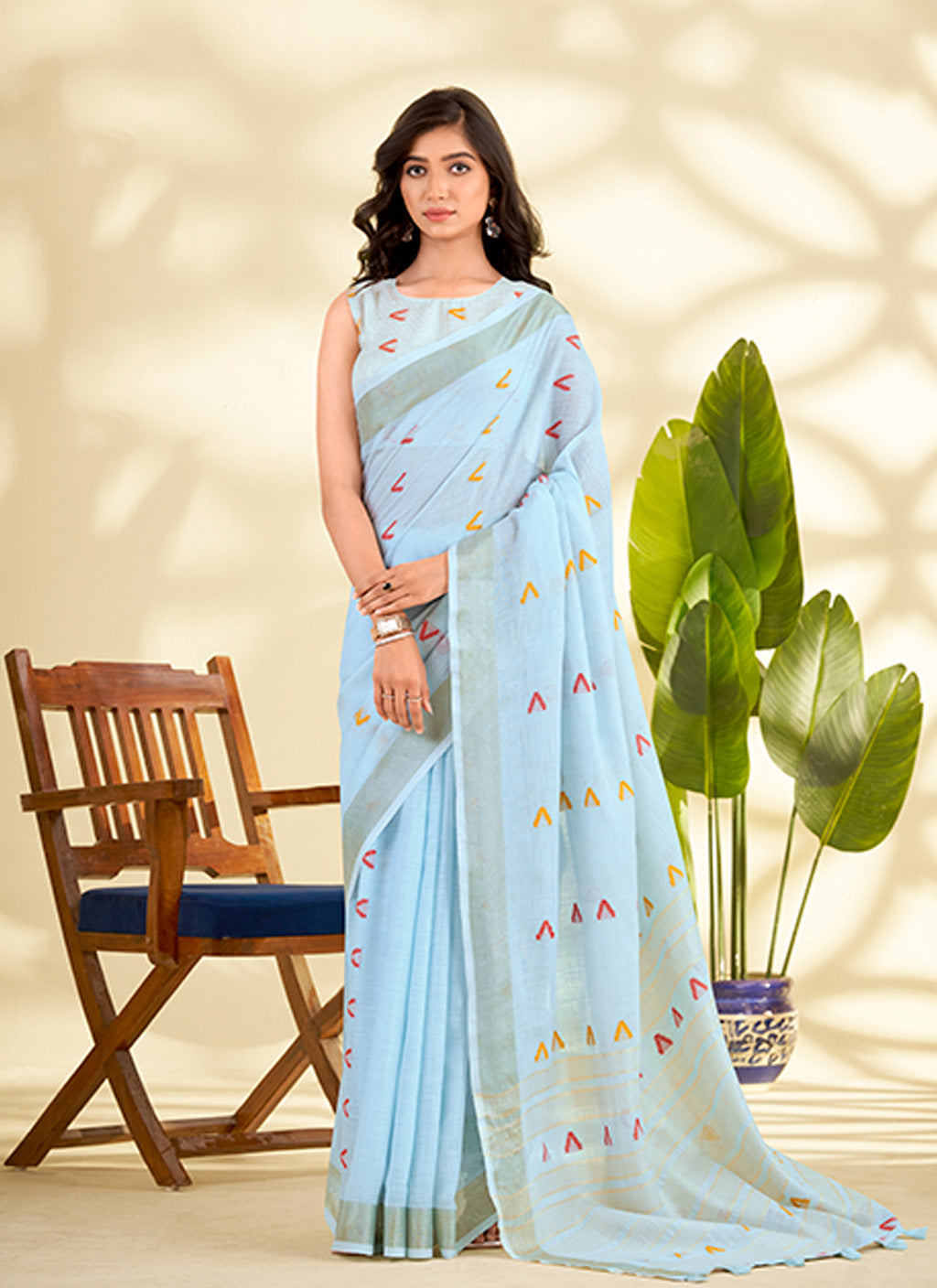 मुगा कॉटन साड़ी