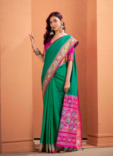 Bottal Green Patola Saree