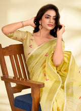 मुगा कॉटन साड़ी