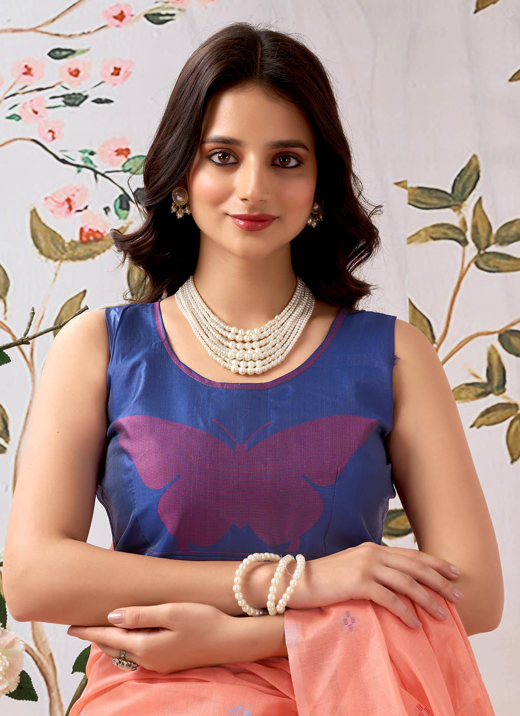 मुगा कॉटन साड़ी