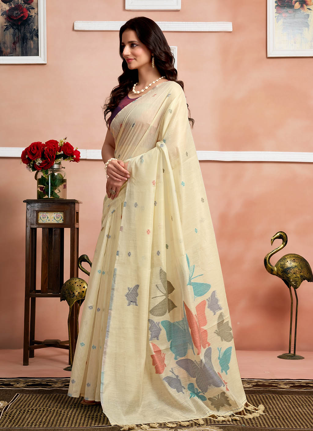 Apeksha	Mul Cotton Saree