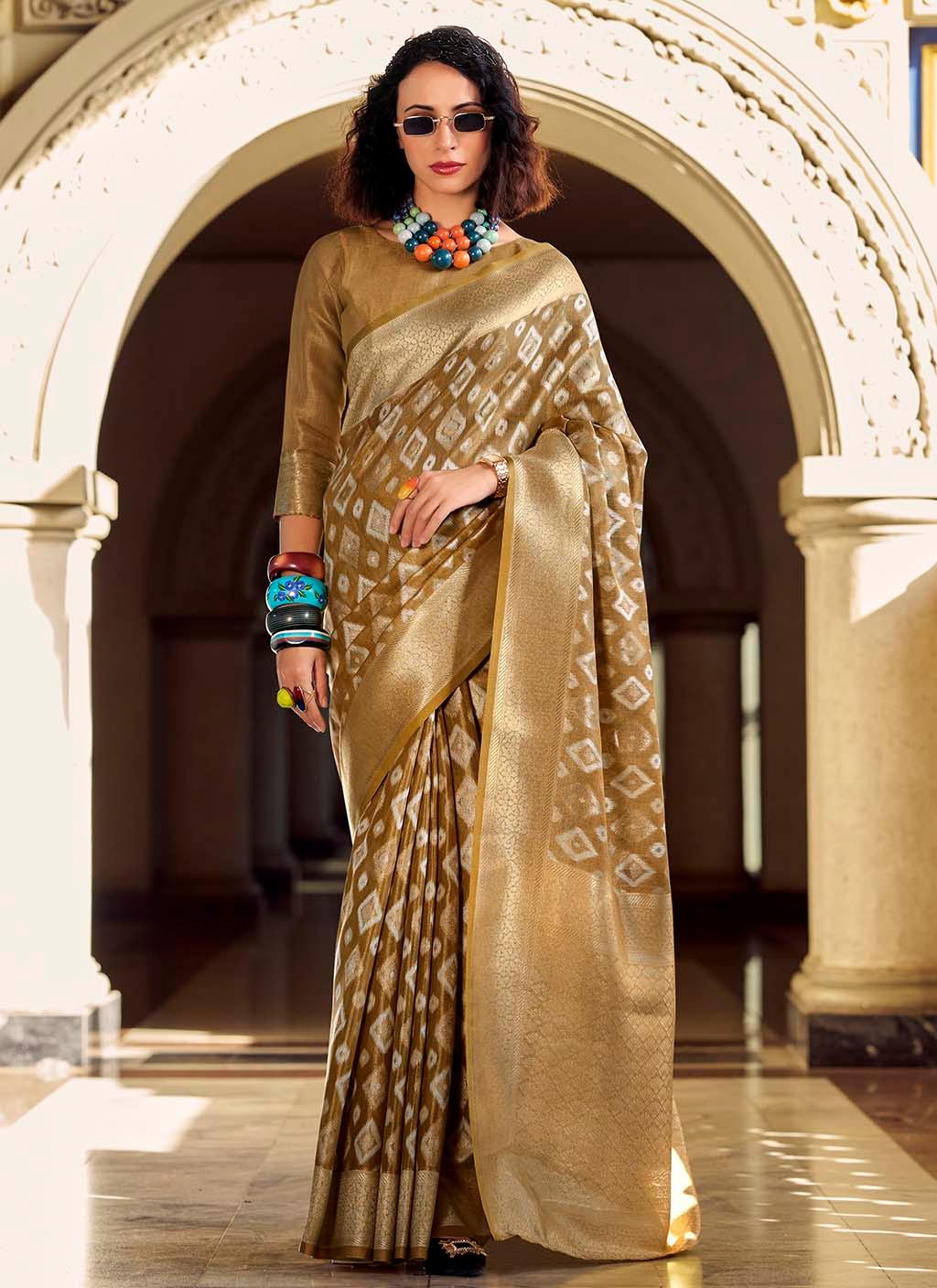 Kusum Ikkat Tissue Saree