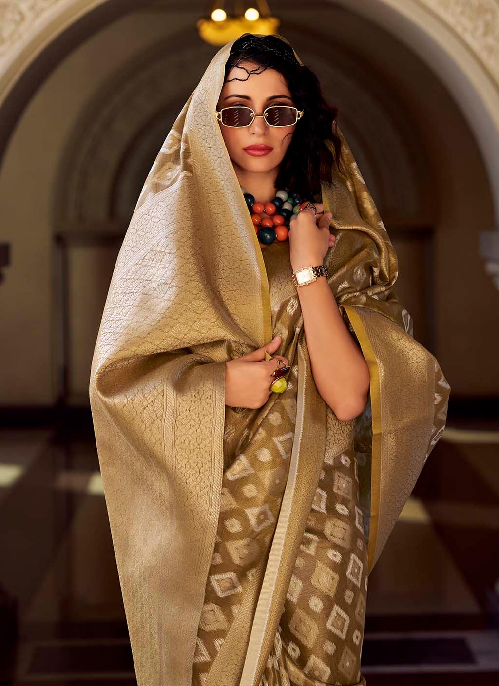 Kusum Ikkat Tissue Saree