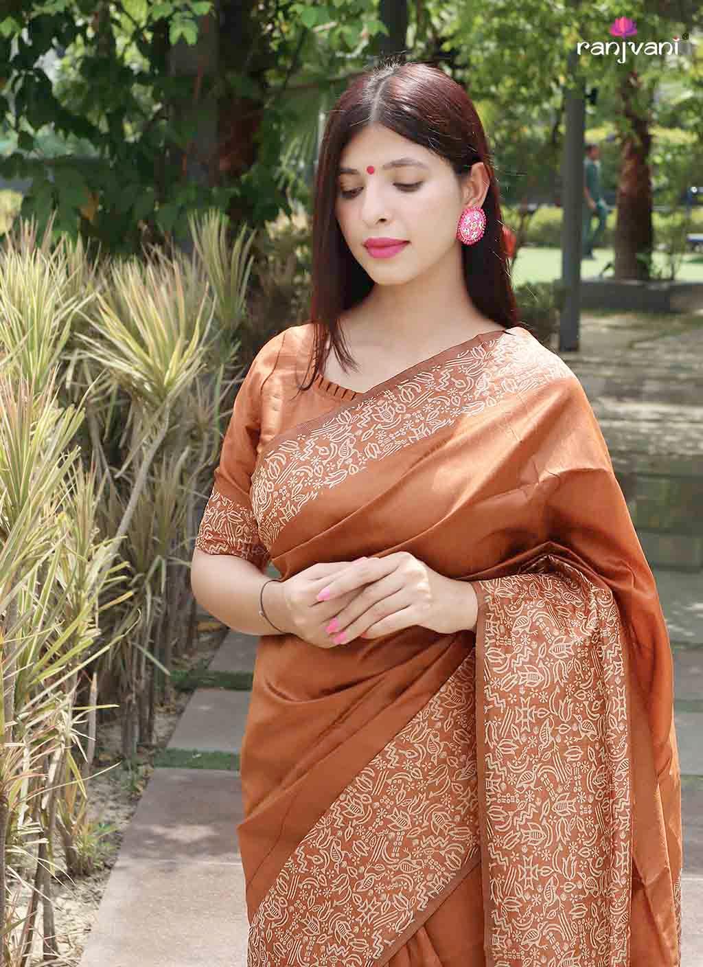 Bhargavi Raw Silk Saree - Ranjvani