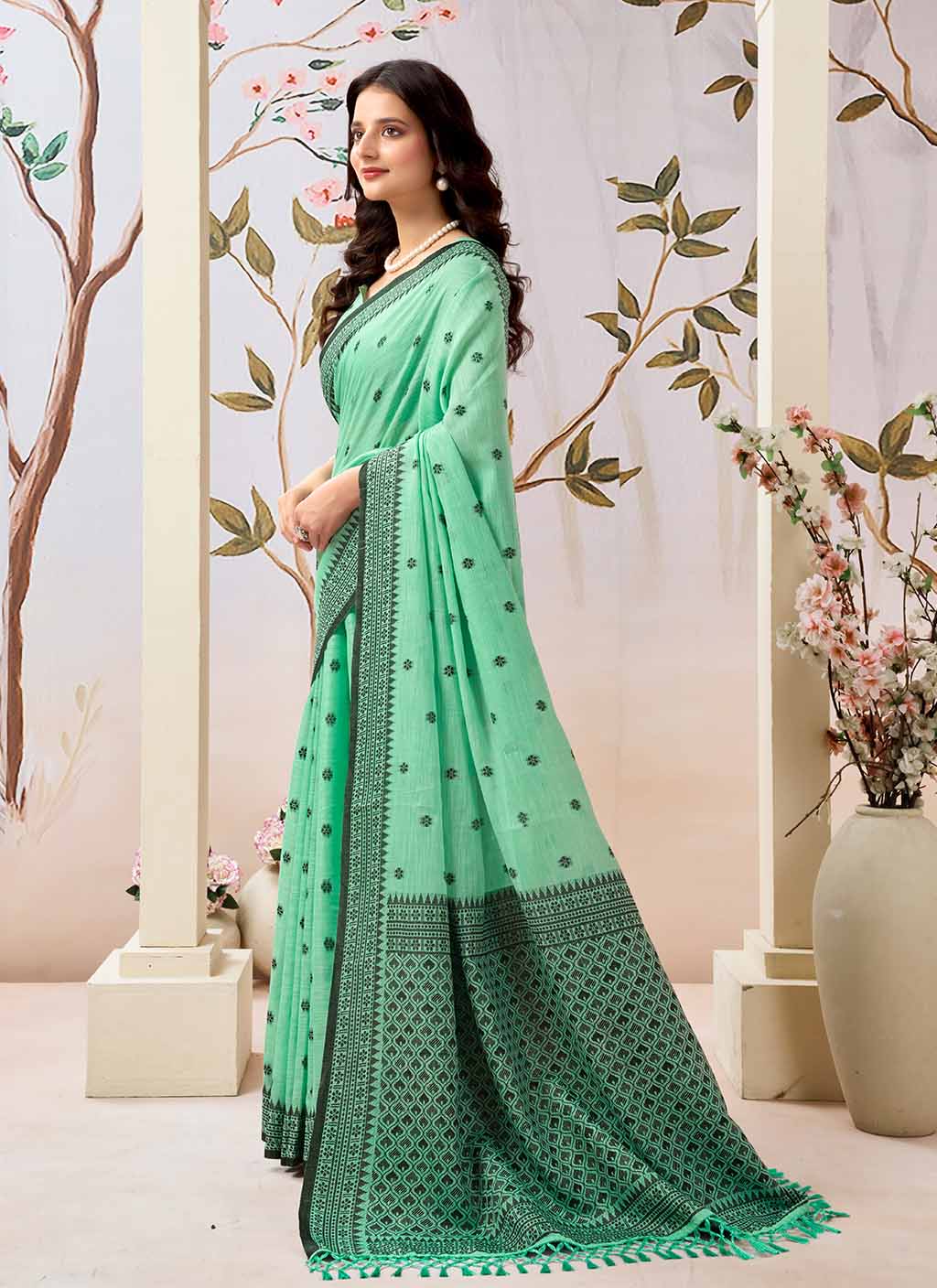 Eshwari Pure Linen Saree