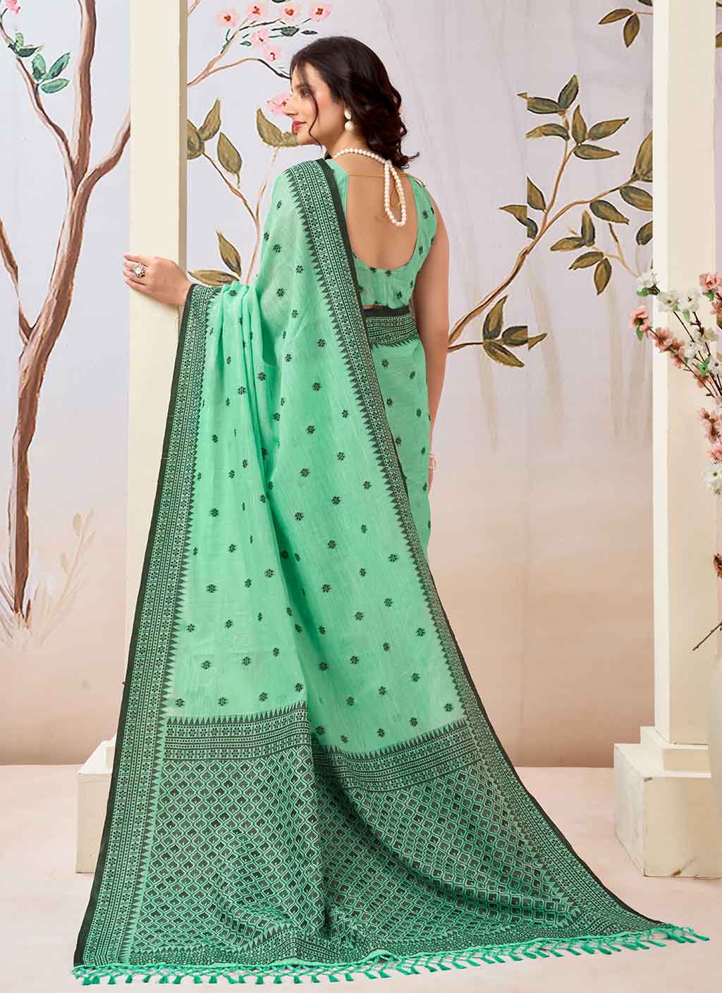 Eshwari Pure Linen Saree