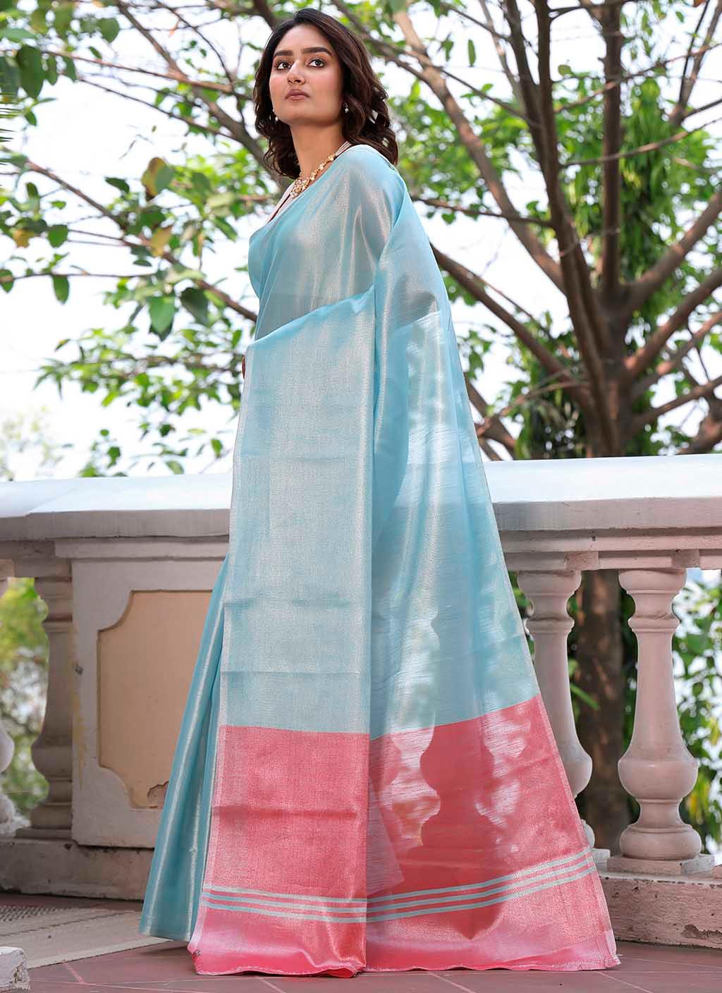 Aasman Tissue Silk Saree