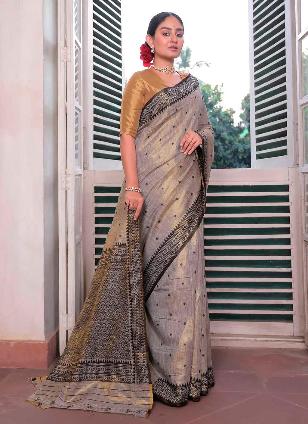 Taarini Khadi Saree