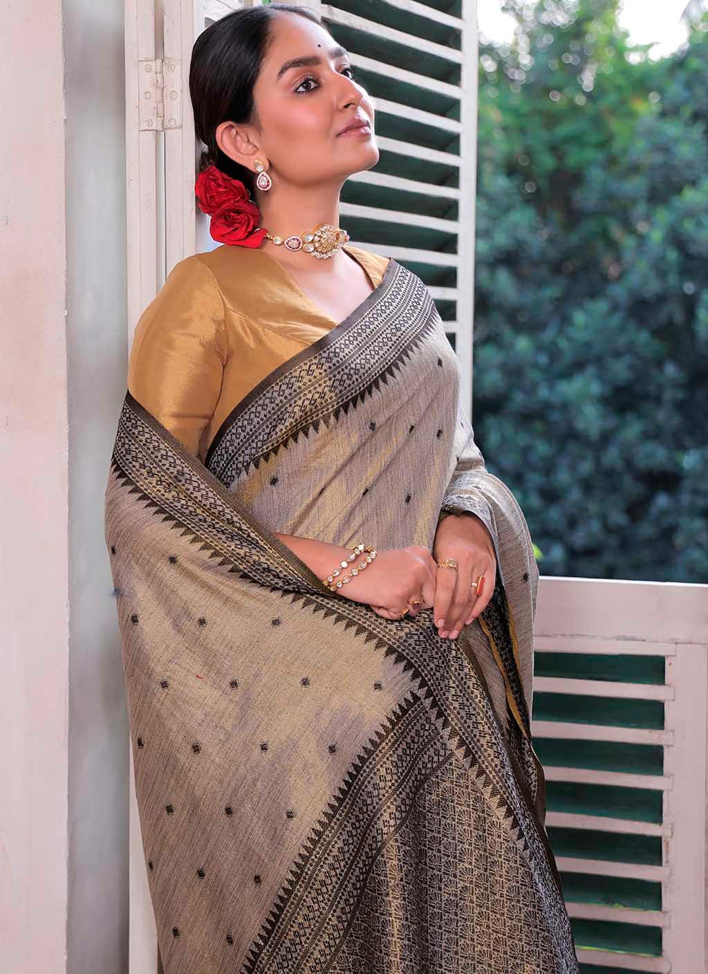 Taarini Khadi Saree
