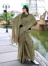 Ajarakh (saree) - Satin Silk