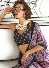 Ajarakh (Saree) - Satin Silk