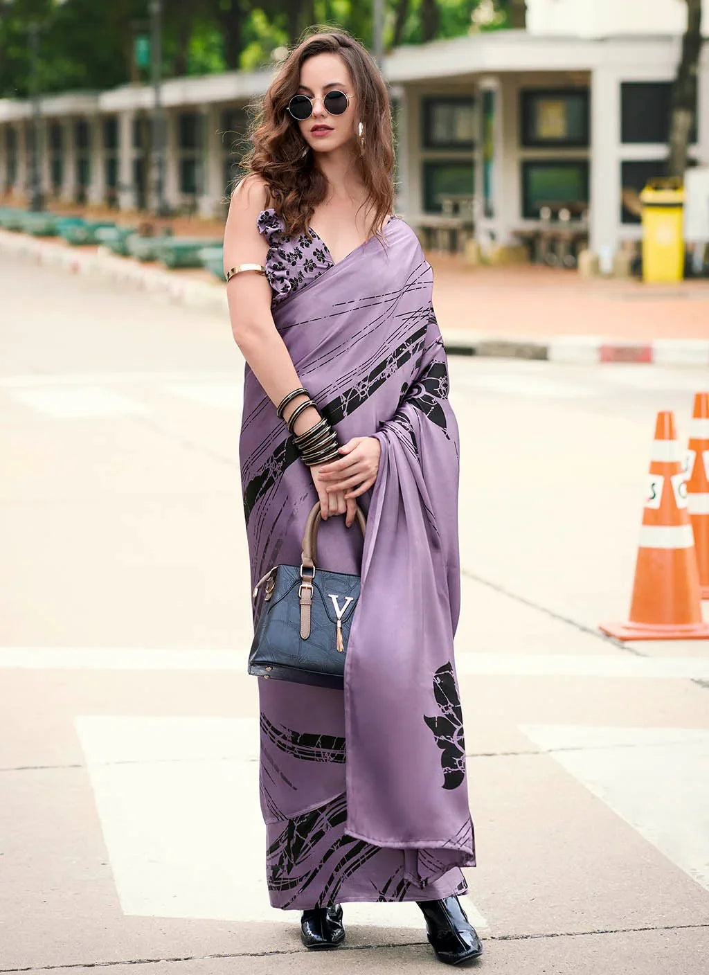 Dazzling (Saree) - Satin Silk