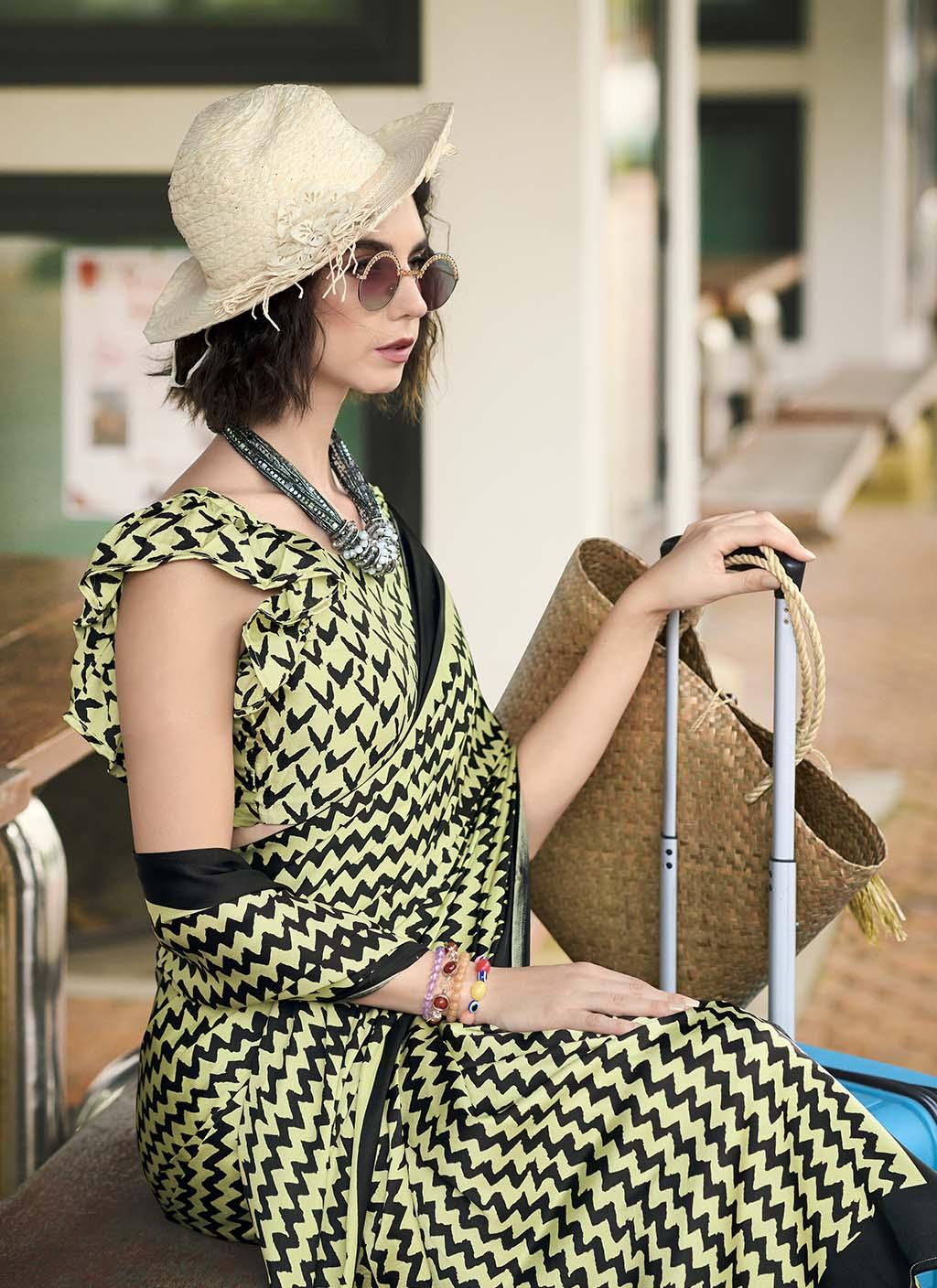 Dazzling (Saree) - Satin Silk