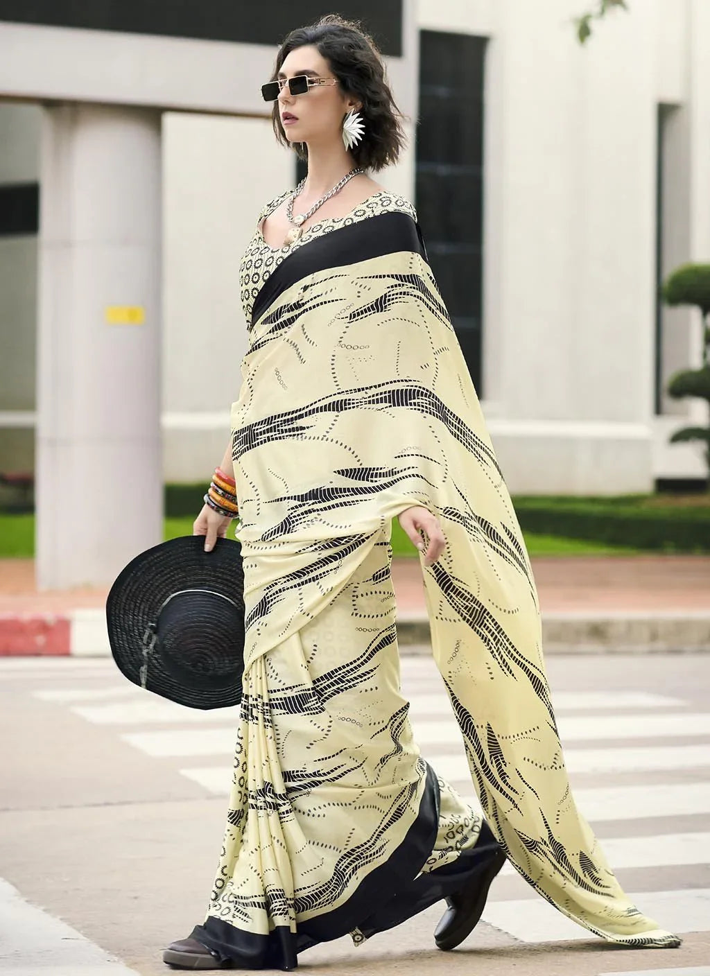 Dazzling (Saree) - Satin Silk