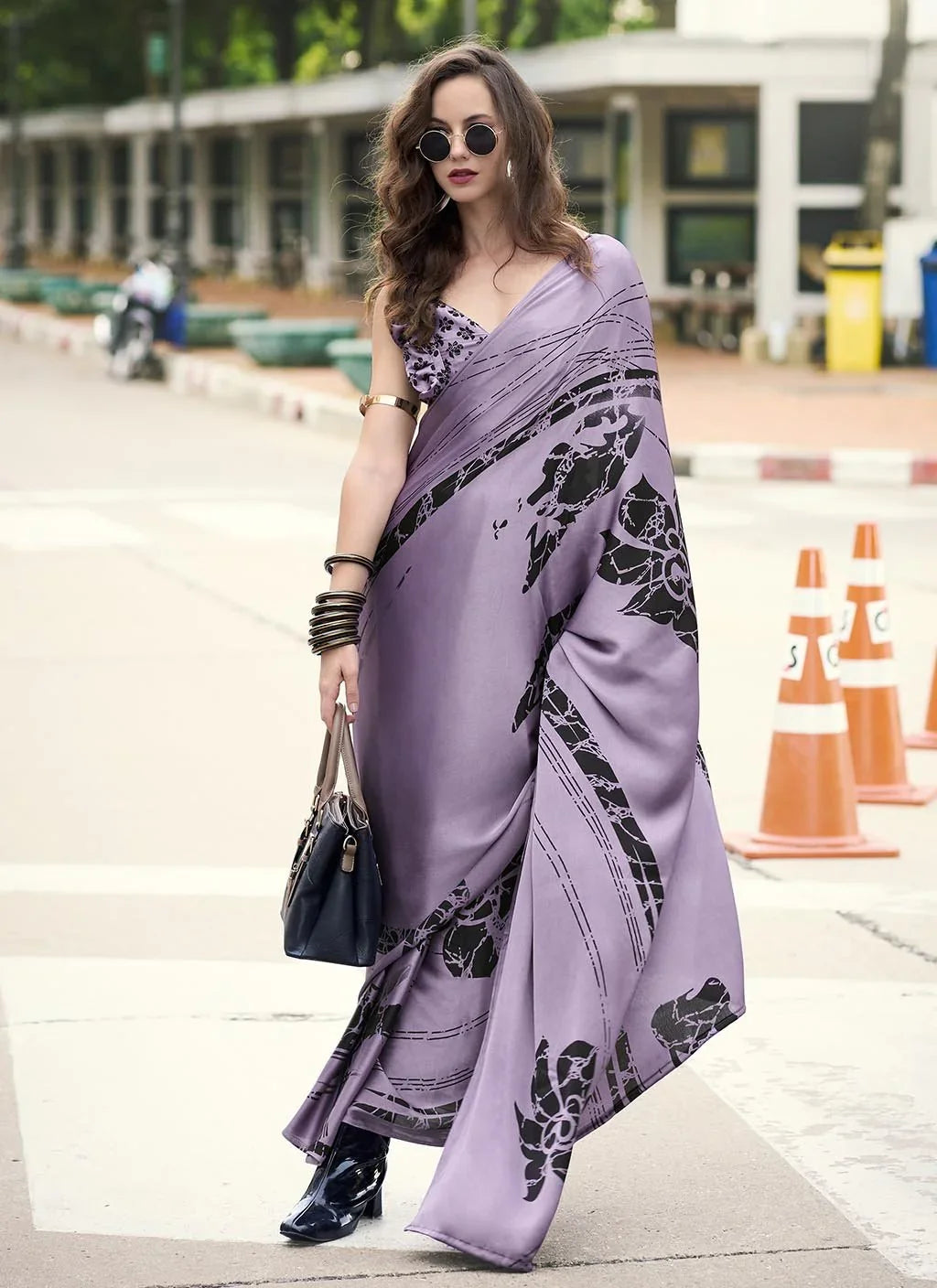 Dazzling (Saree) - Satin Silk