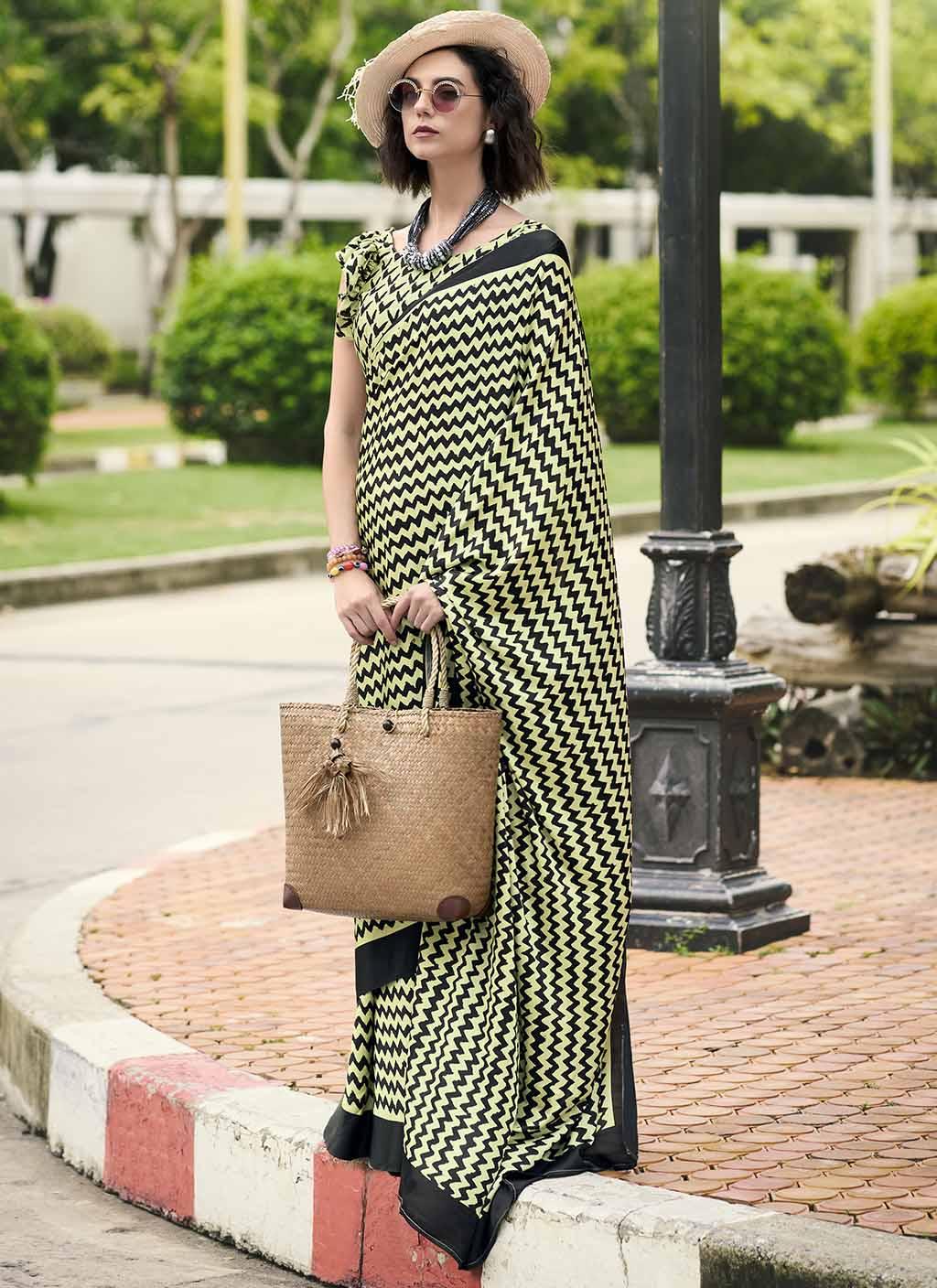 Dazzling (Saree) - Satin Silk