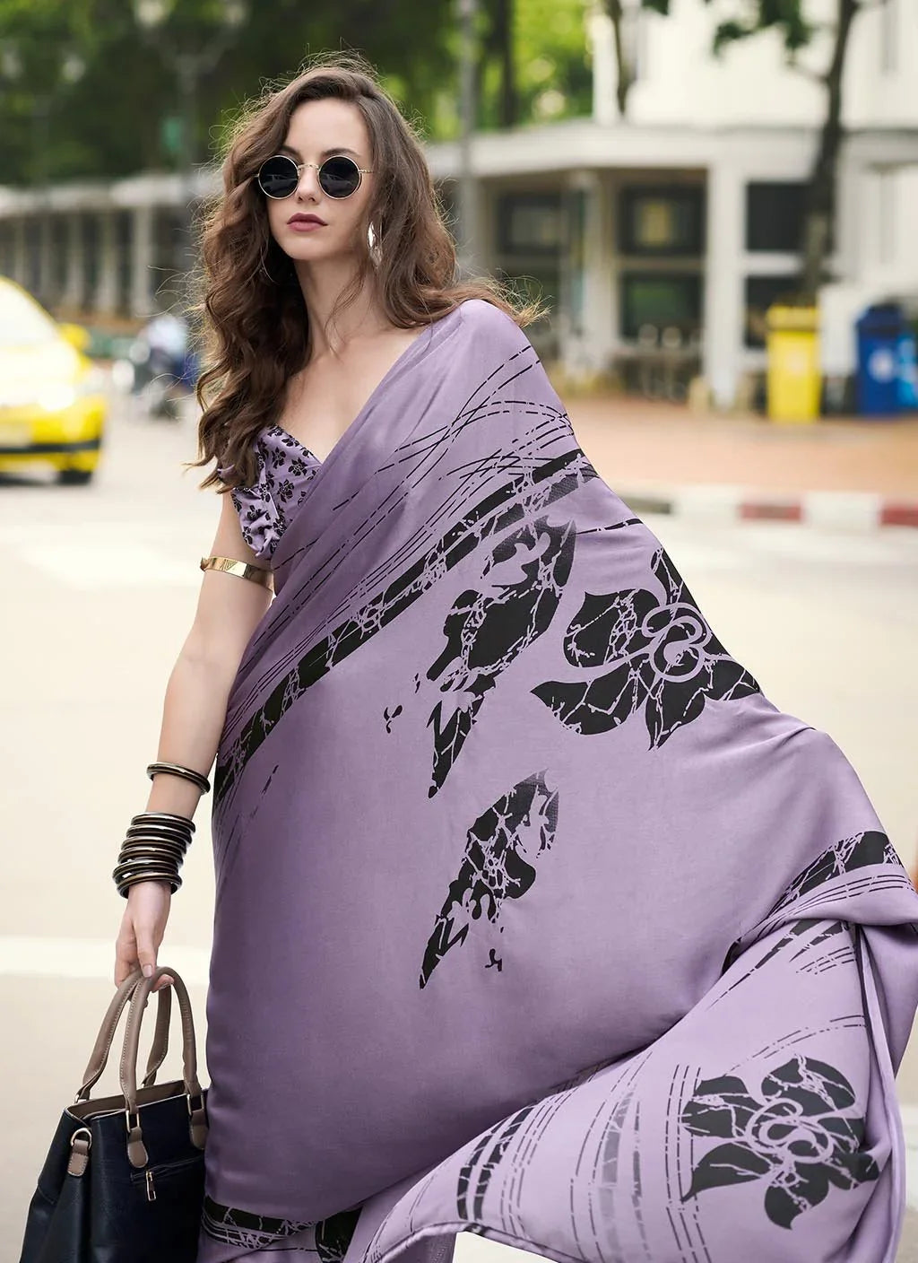 Dazzling (Saree) - Satin Silk