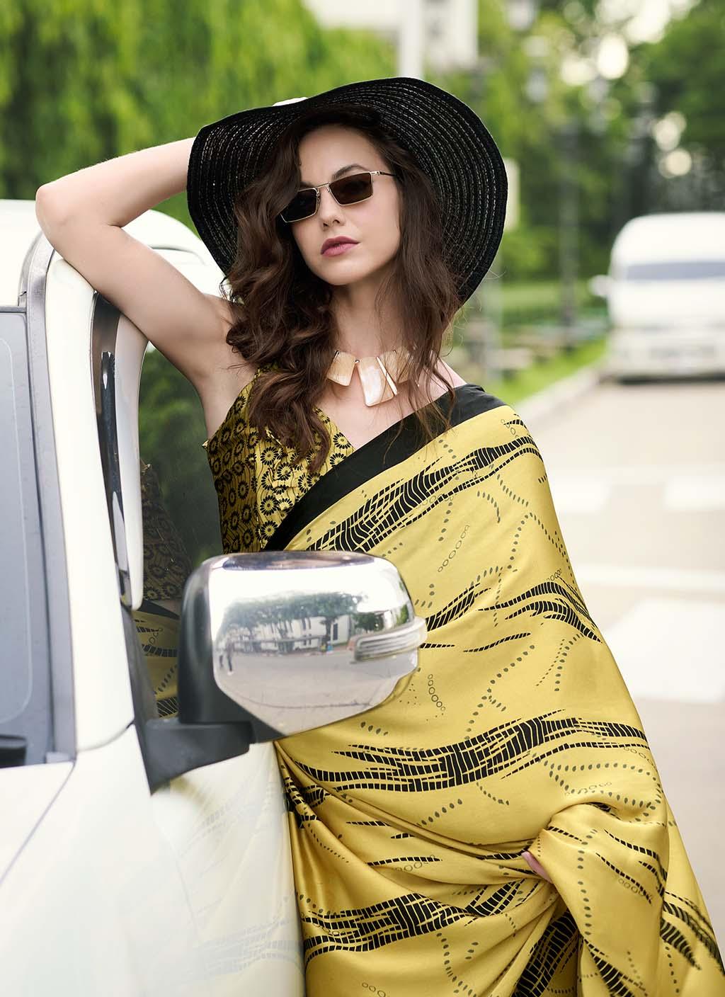 Dazzling (Saree) - Satin Silk