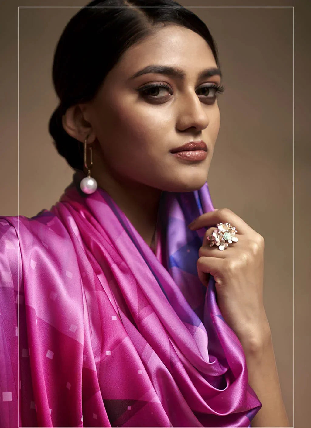 Jheel (Saree) - Satin Silk