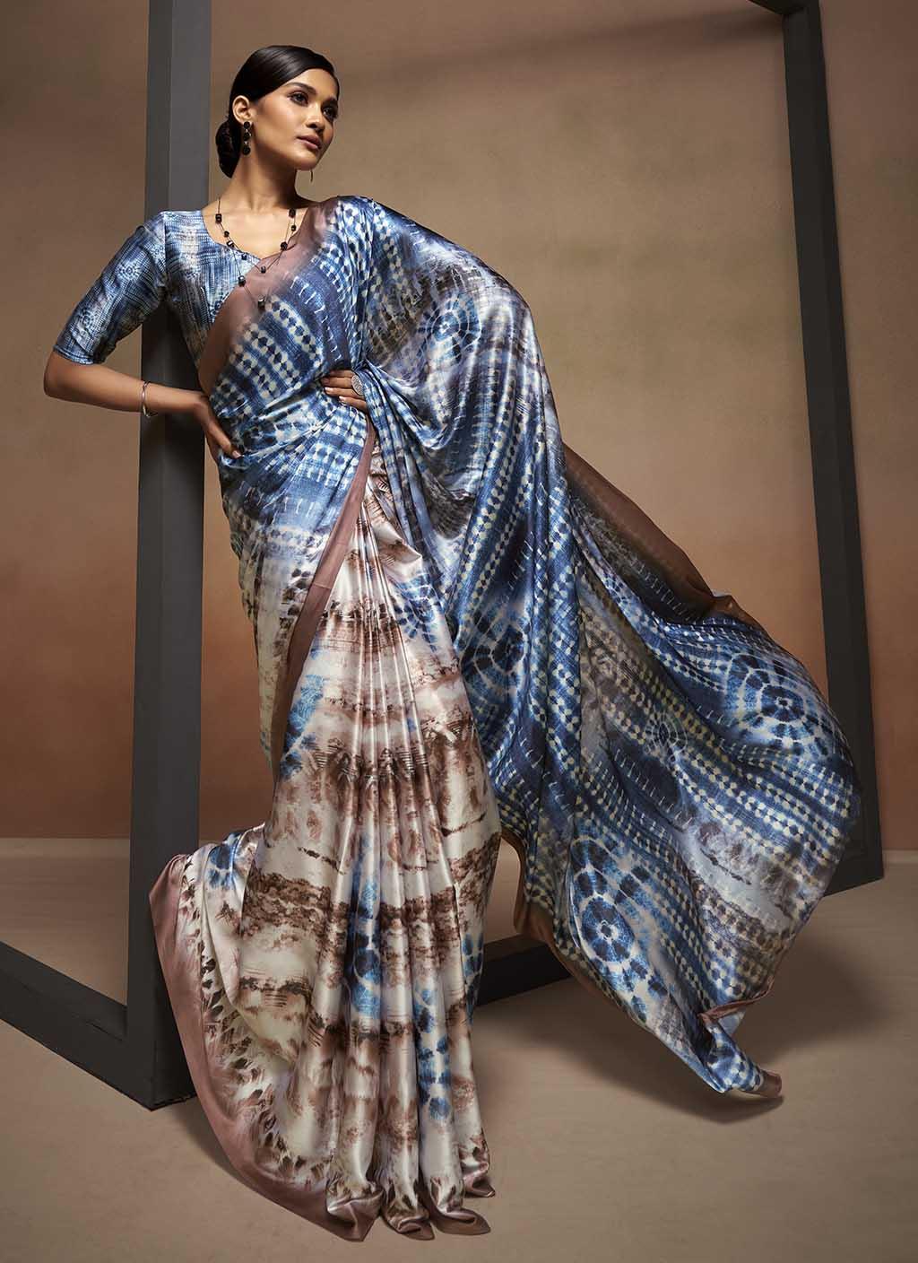 Jheel (Saree) - Satin Silk