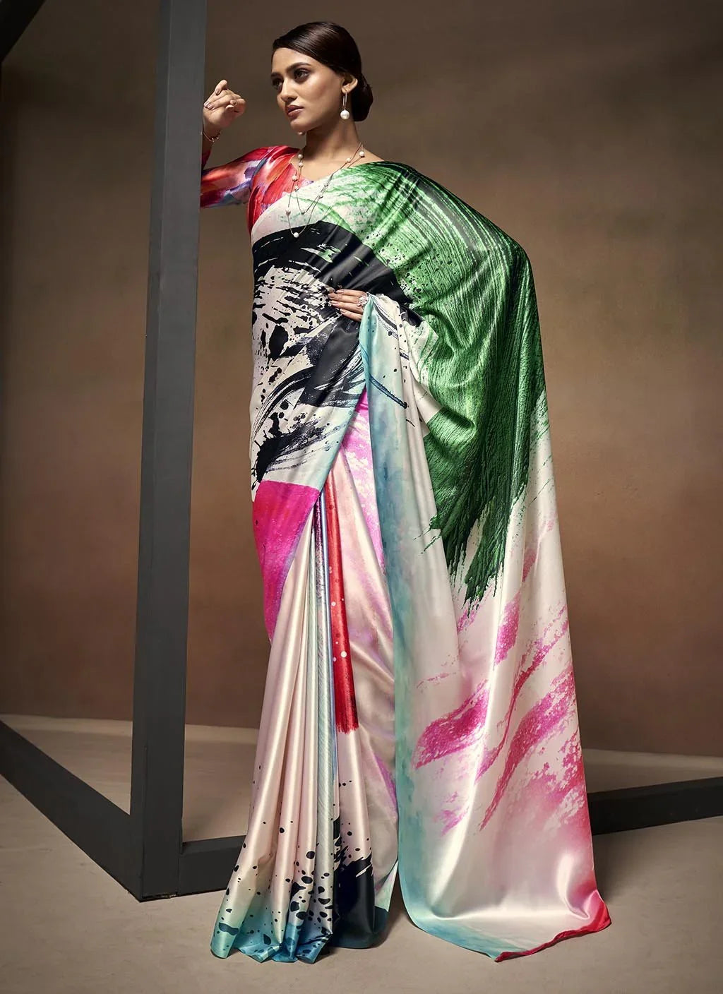 Jheel (Saree) - Satin Silk