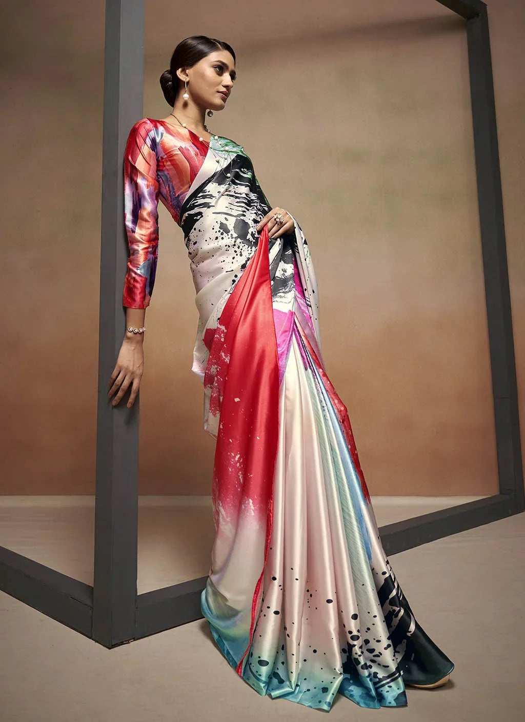 Jheel (Saree) - Satin Silk