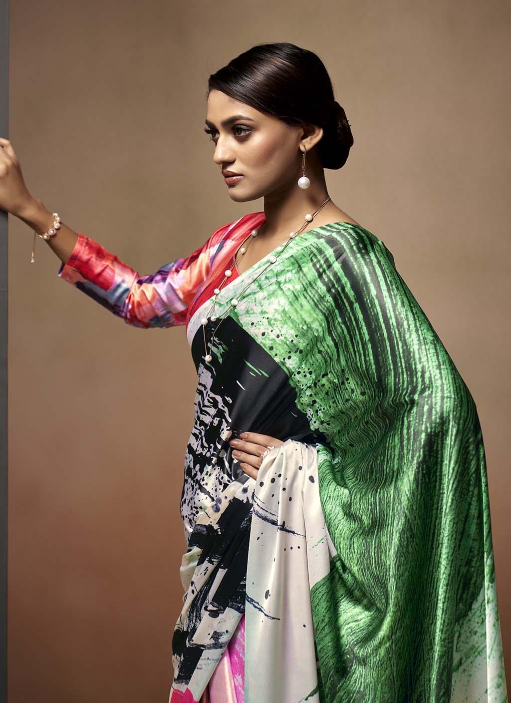Jheel (Saree) - Satin Silk