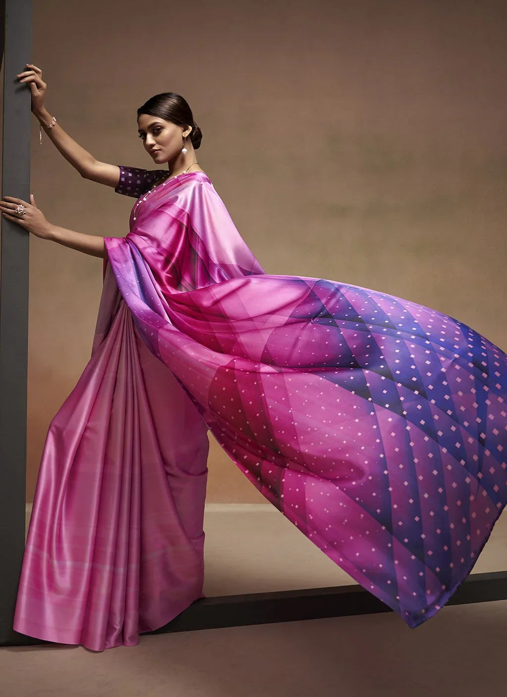 Jheel (Saree) - Satin Silk
