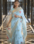 Kabana Pure Linen Saree - Ranjvani