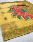 Kabana Pure Linen Saree - Ranjvani Sarees