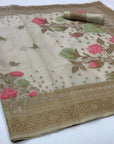 Kabana Pure Linen Saree - Ranjvani Sarees