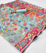 Kabira Pashmina Saree - Kashmiri Weave