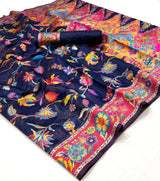 Kabira Pashmina Saree - Kashmiri Weave