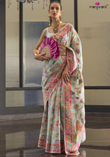 Kabira Pashmina Saree - Kashmiri Weave