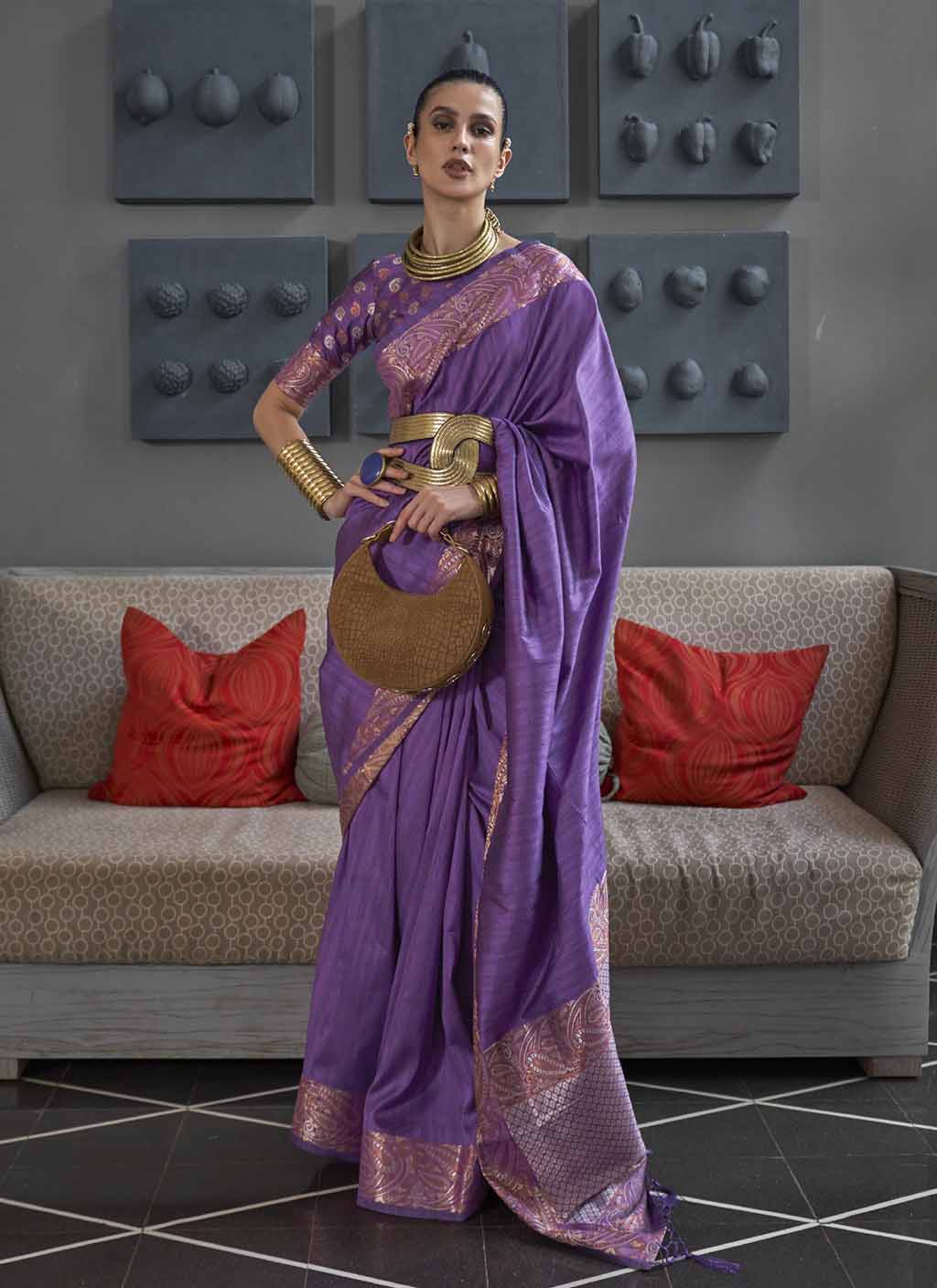 Kanshita Tussar Saree - Cotton Saree