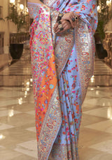 Kashifa Pashmina Saree - Kashmiri Weave