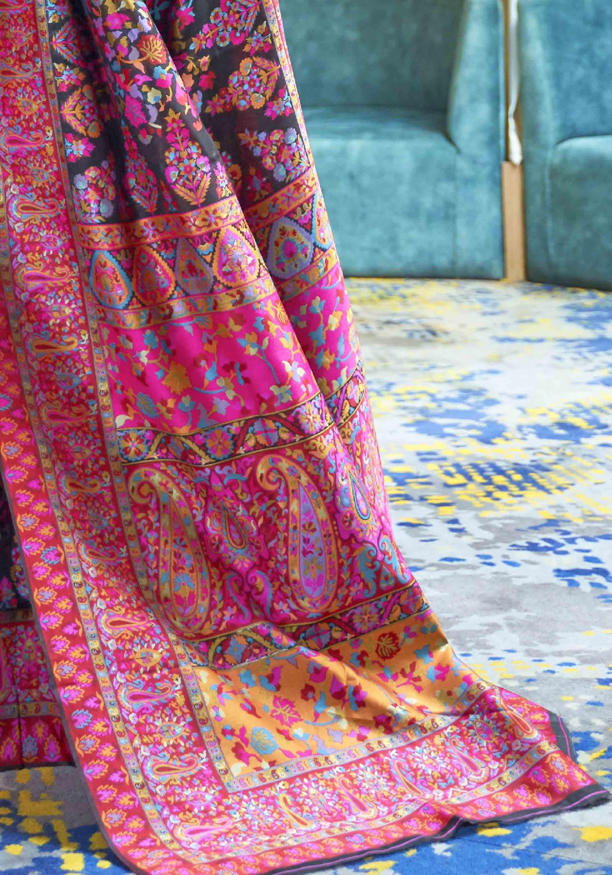 Kashmira (Pashmina) Saree - Banarasi Silk