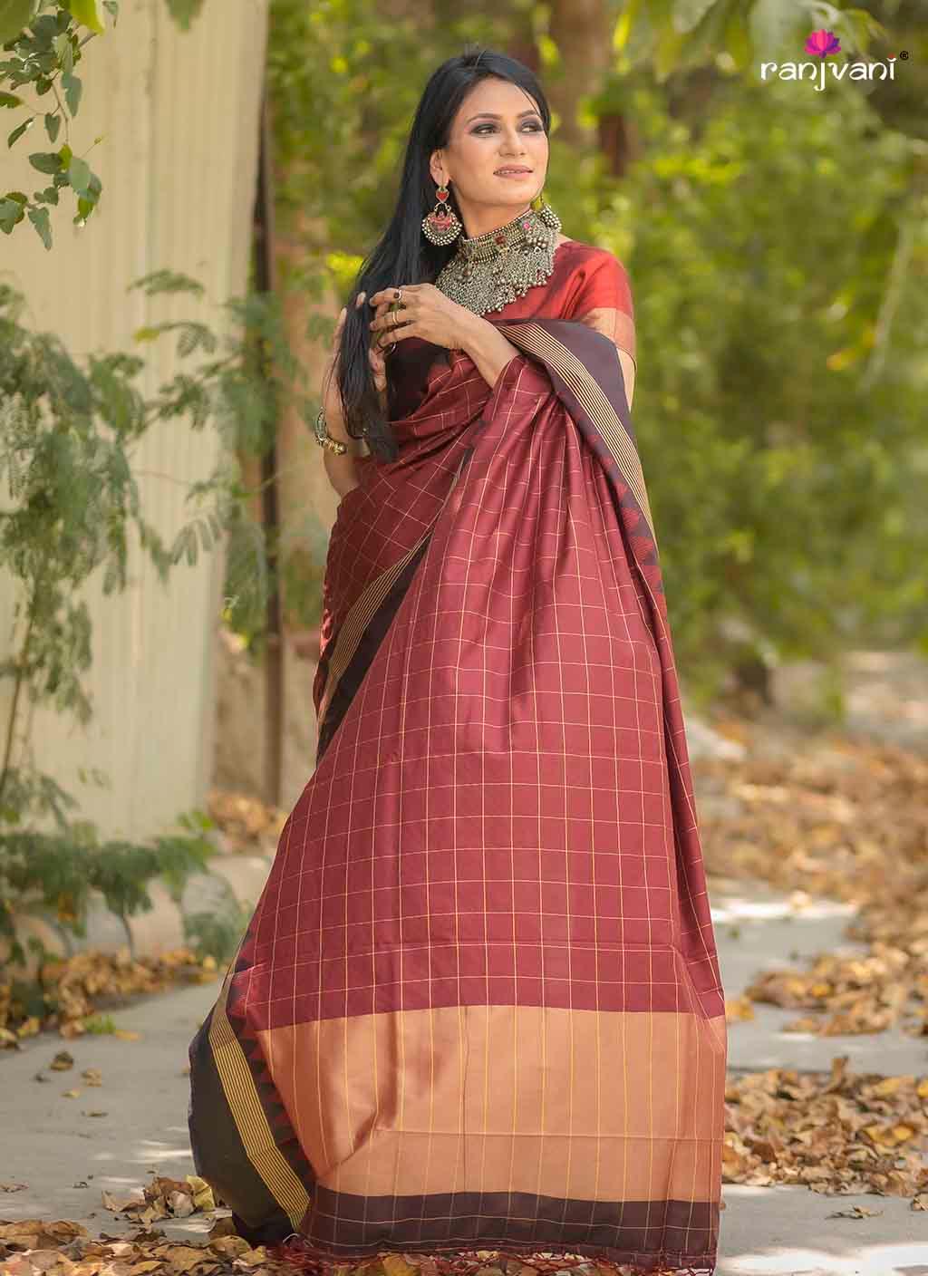 Kayra Cotton Silk Saree - Ranjvani