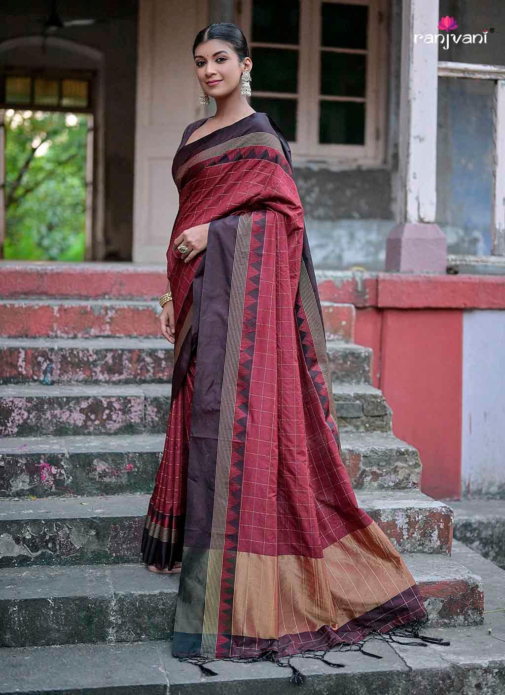 Kayra Cotton Silk Saree - Ranjvani