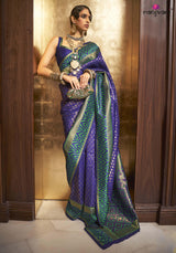 Kazah Kanjivaram Saree - Banarasi Silk